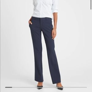 Navy wool trousers. Size 8 long from Banana Republic.